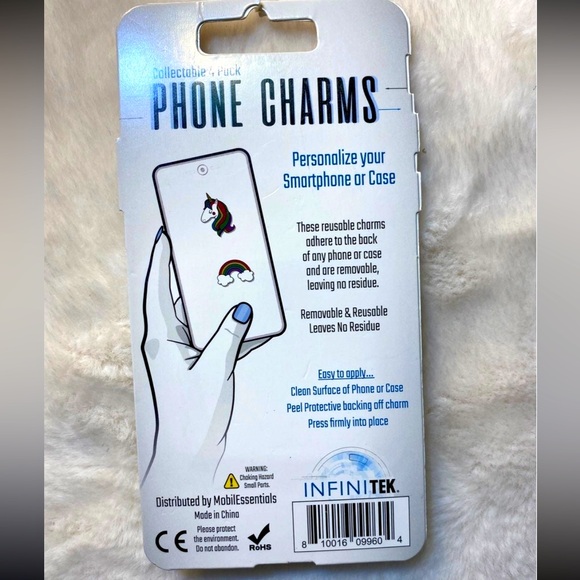 Infinitek Collectible Peel and Stick Metal Cell Phone Charms - Picture 3 of 5